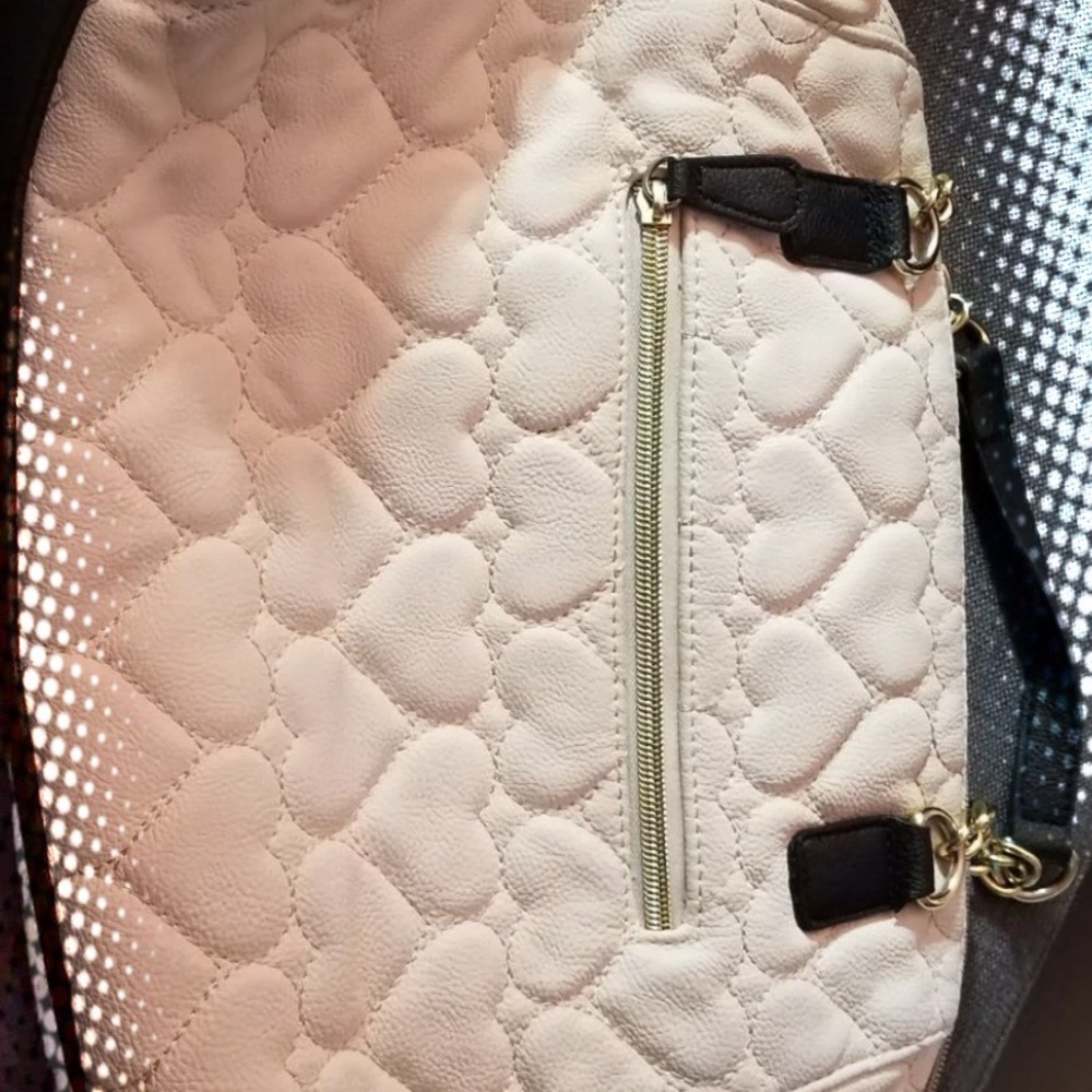 Betsey Johnson White and Black Bag